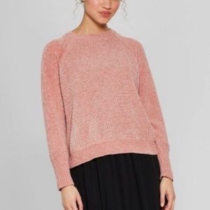 Pink Chenille Sweater